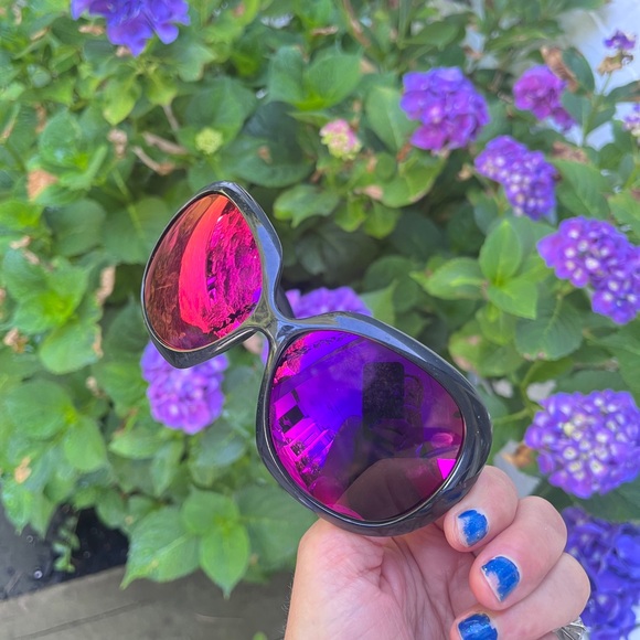 Ray-Ban Purple Sunglasses Fashion Accessories Mirrored Polarized Jackie Ohh II main image 5
